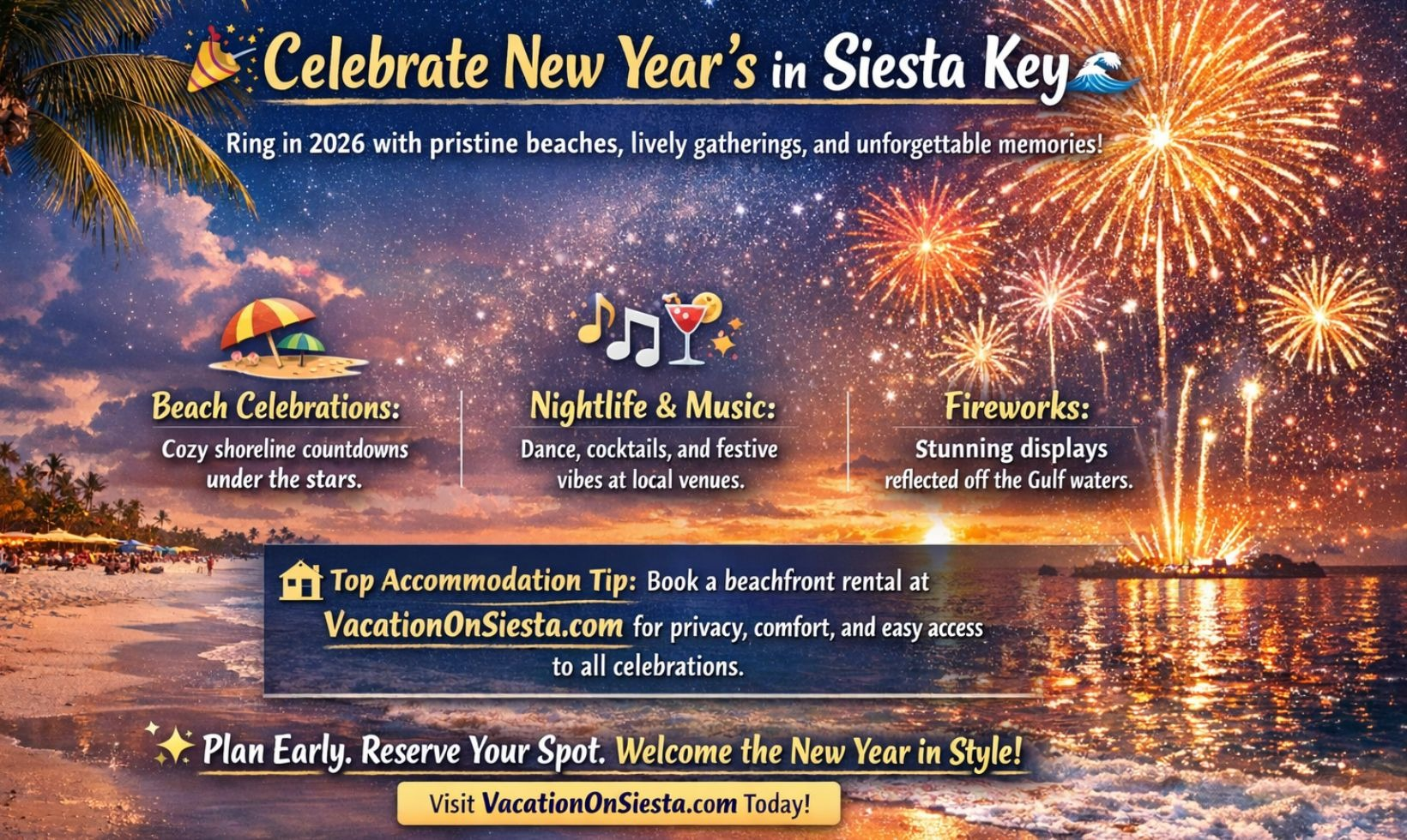 Celebrating New Years in Siesta Key