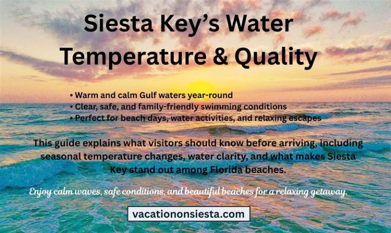 Siesta Key’s Water Temperature