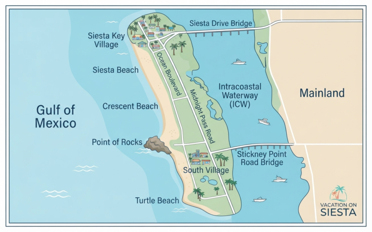 Siesta Key map